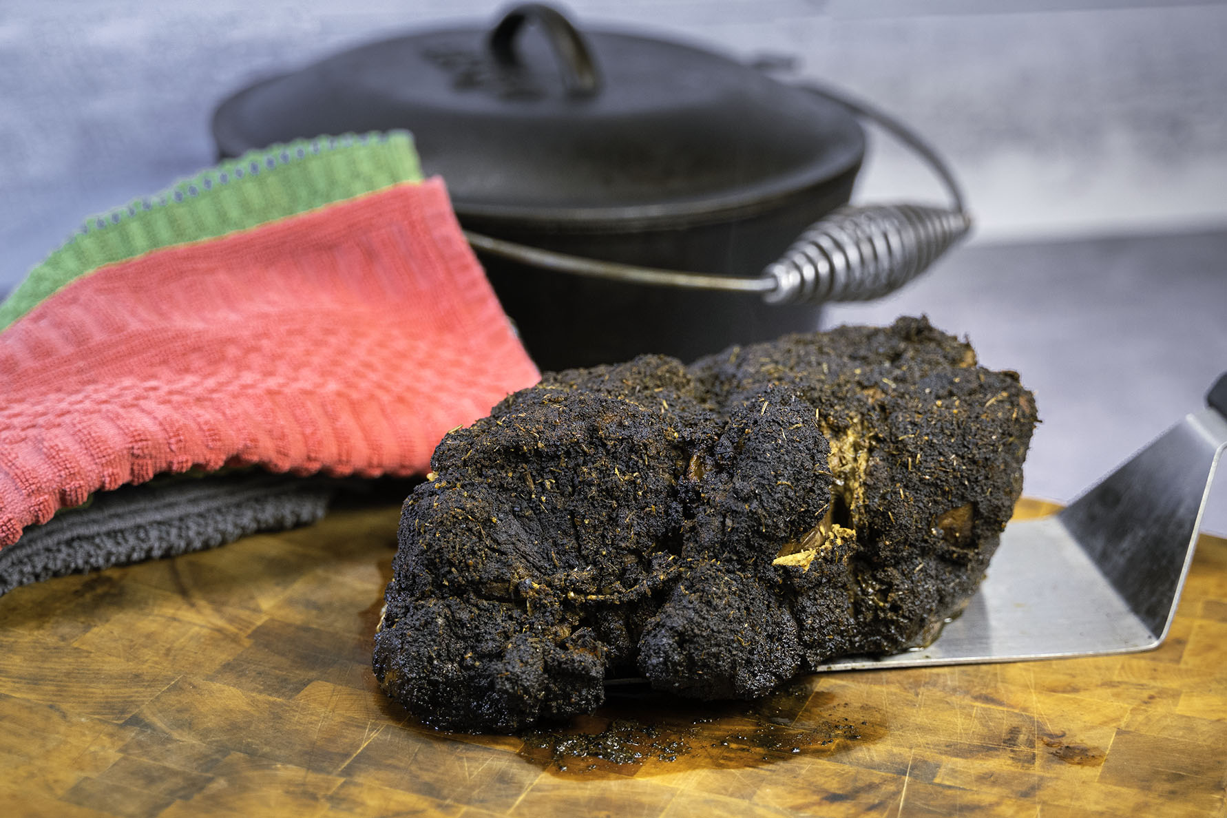 Beer Brined Coffee Crusted Pork Roast