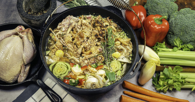 Beer and Chicken Bone Broth