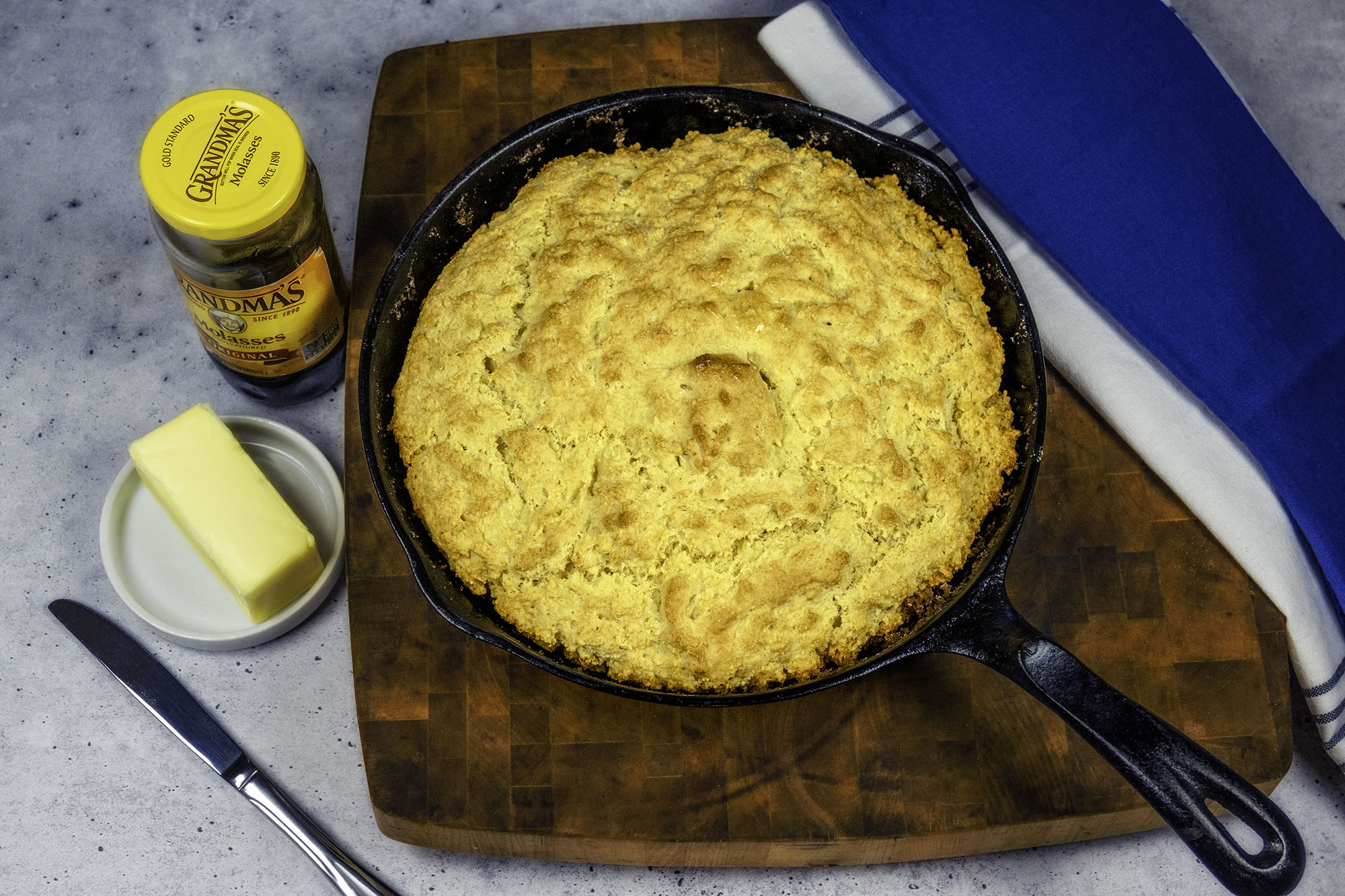 Cast Iron Cream and Beer Cornbread Recipe