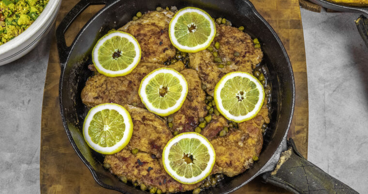 Easy Beer-Brined Chicken Piccata in a Beer and Lemon Sauce Cooked in Cast Iron Recipe